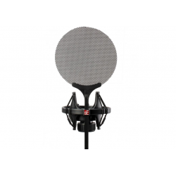 10€19 sur Filtre Anti-Pop de Microphone Écran Anti-Vent avec Double Couche  - Noir - Microphone - Achat & prix