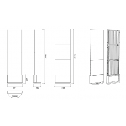 Artnovion Kit Mobile-Wall noir