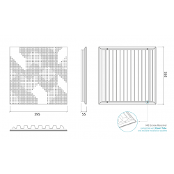 Panneau Absorbeur Bois perforé