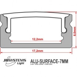 JB Systems ALU-SURFACE-7MM (2M) 1
