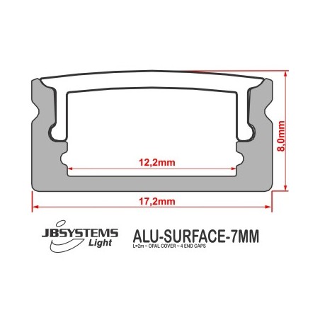 JB Systems ALU-SURFACE-7MM (2M) 1