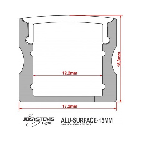 JB Systems ALU-SURFACE-15MM (2M) 1