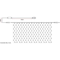 SHOWTEC LED Rubber Gummi Net Light 176 LED