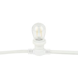 SHOWGEAR Festoon Light E27 blanc