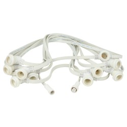 SHOWGEAR Festoon Light E27 blanc