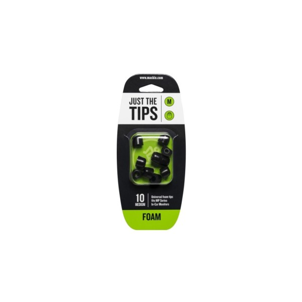 MACKIE MP & CR Buds Medium Foam Black Tips Kit