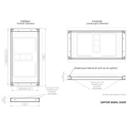 Support mural Outdoor pour écran Samsung OH55F