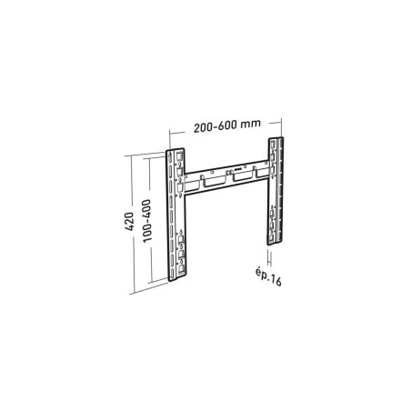 Erard Support mural fixe EXTRA-SLIM 40  à 75