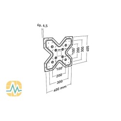 Plaque adaptatrice VESA 300-400