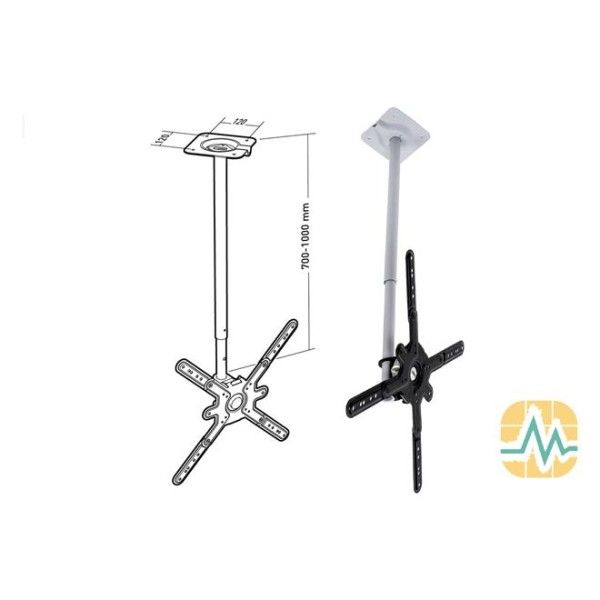 Support plafond écran plat APPLIK 30 à 55