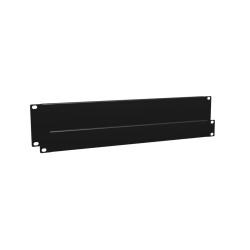 Plaque de fermeture 19" ALU noir - 2U