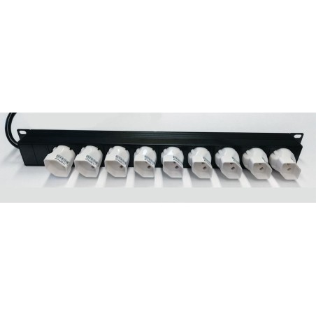 16A LED+USB+Protection, avec adapt. CH