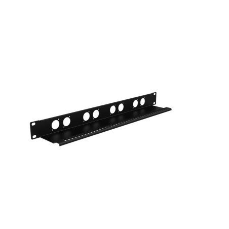 Rack Panel 1U pour 8x prises XLR