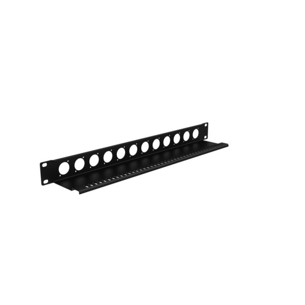 Rack Panel 1U pour 12x prises XLR