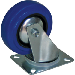 Roulettes mobiles 100mm bleu