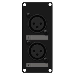 1 module 2x XLR-Femelle