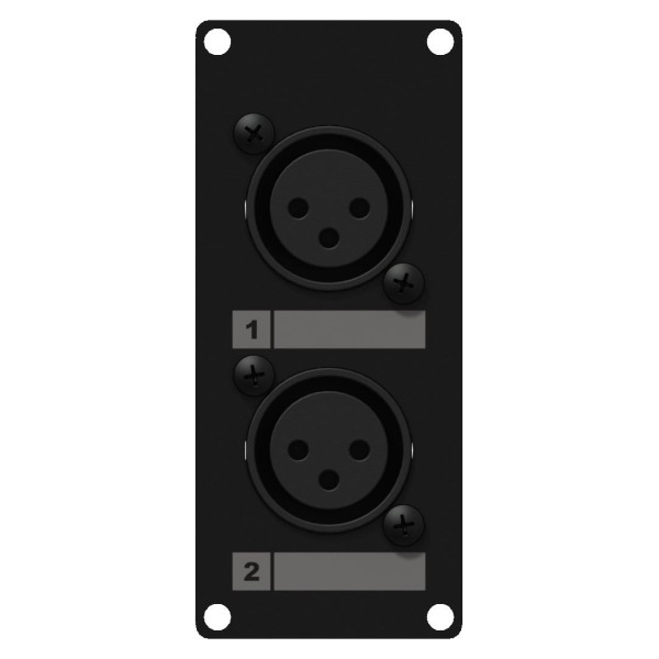 1 module 2x XLR-Femelle