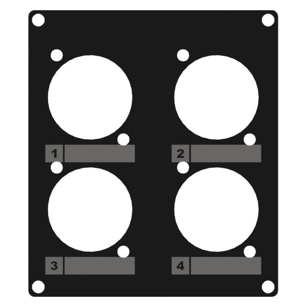 2 modules 4x D-Size