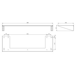 Support universel 19" 1U