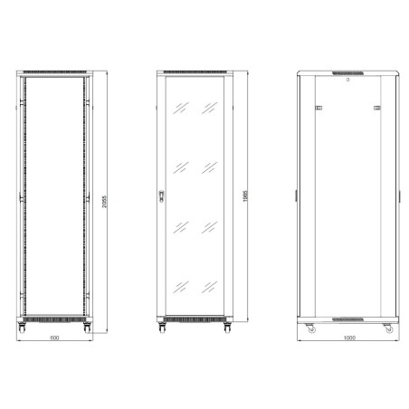 SPR1042 Rack 19'' 42U - F1000