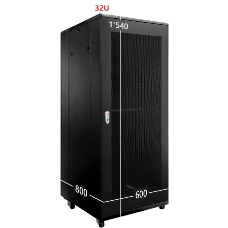 Rack 19'' 32U - F800 portes grillage