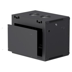 Rack 19" Wallmount 6U 450 (dos amovible) - Noir