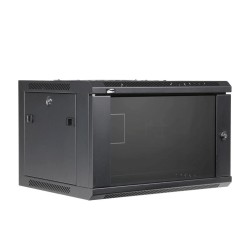Rack 19" Wallmount 6U 450 (dos amovible) - Noir