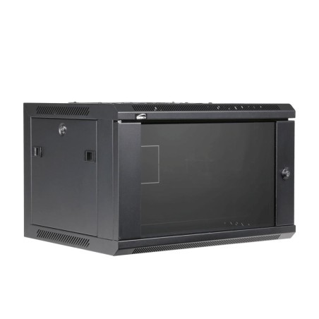 Rack 19" Wallmount 6U 450 (dos amovible) - Noir